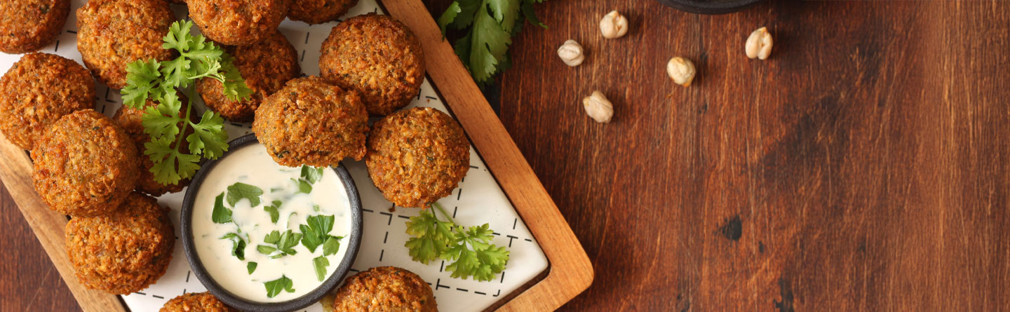 vegane Falafel aus dem Backofen