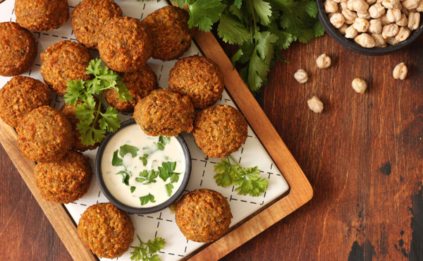 vegane Falafel aus dem Backofen